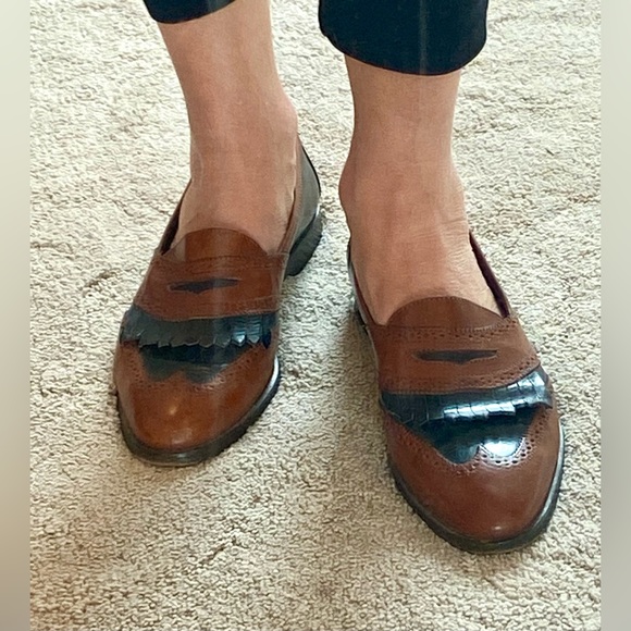 Leather Cole Haan Kiltie Leather Loafers - Picture 6 of 7